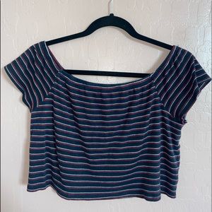 Striped Crop Top Women’s Large